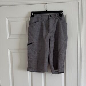 Boy's Grey Lightweight Cargo Shorts with Utility Pockets